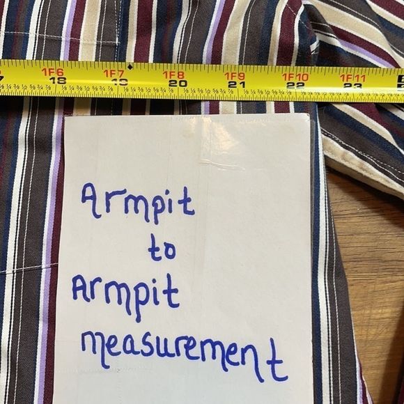 TAILORBYRD LONG SLEEVE BUSINESS DRESS DARK STRIPES LARGE 100% COTTON  ULTRA SOFT - Picture 3 of 6